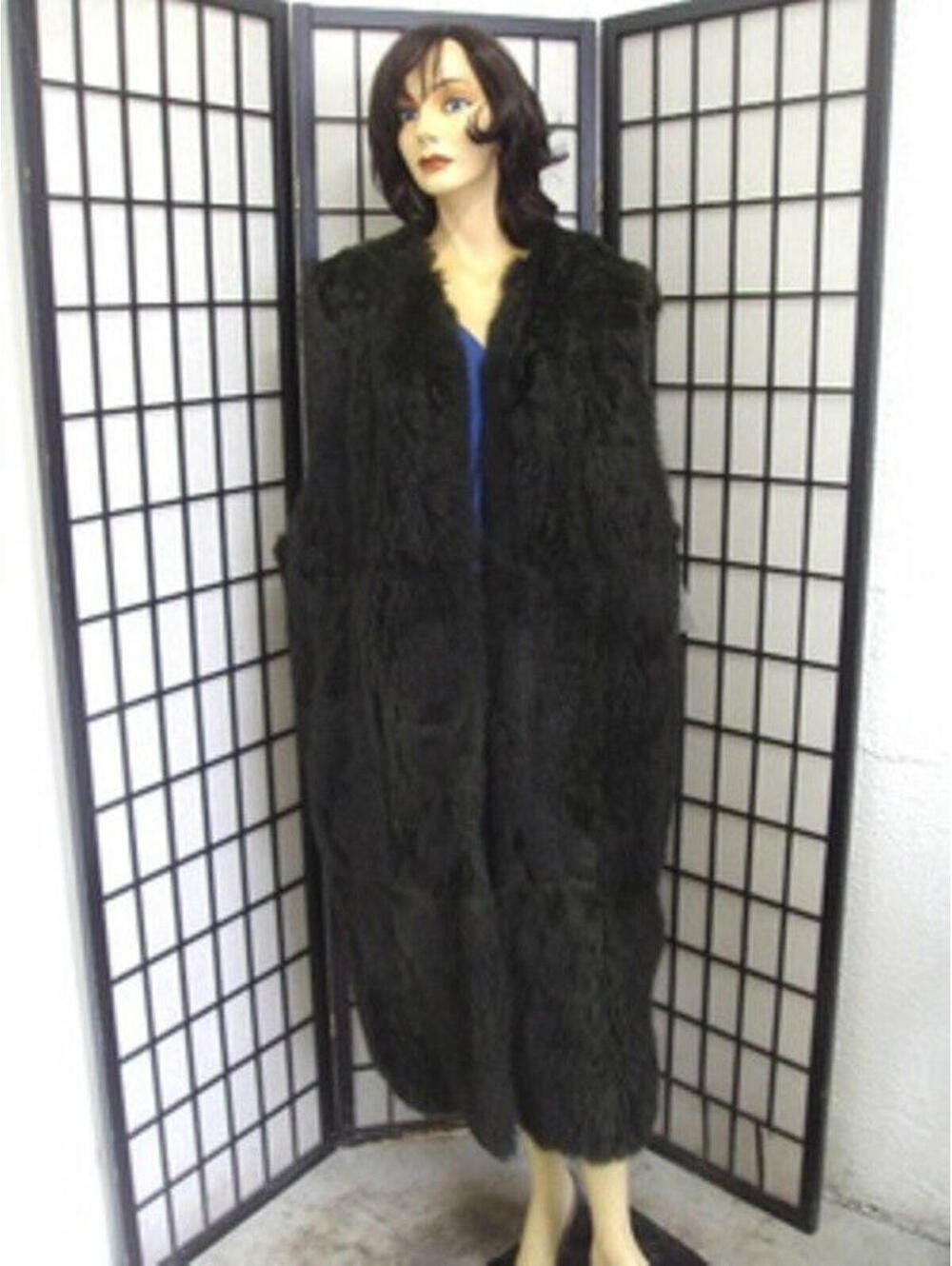 SCRAP ITEM: GREEN OPPOSUM OPOSSUM FUR VEST WOMEN WOMAN SZ N/A